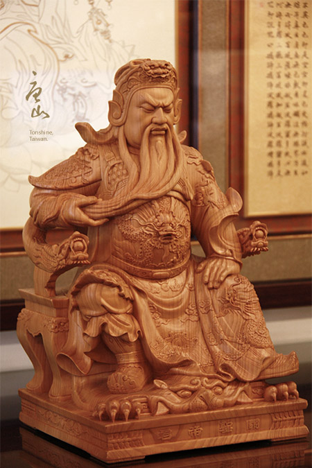 神明佛像雕刻-檜木關聖帝君 神明佛像雕刻-檜木關聖帝君