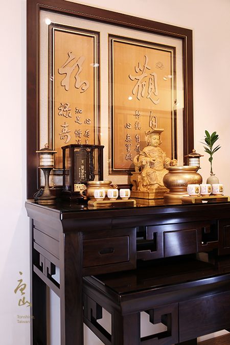 神桌佛堂展示-黑紫檀吉祥神明桌 神桌佛堂展示-黑紫檀吉祥神明桌