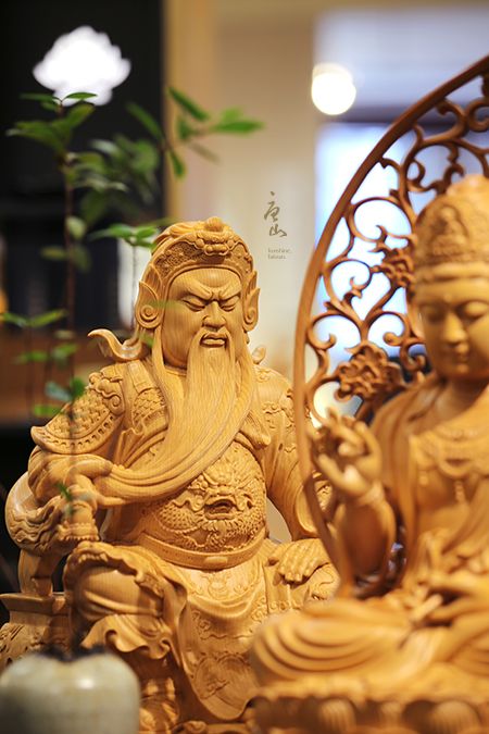 台灣檜木唐式觀音、土地公、關公 台灣檜木唐式觀音、土地公、關公
